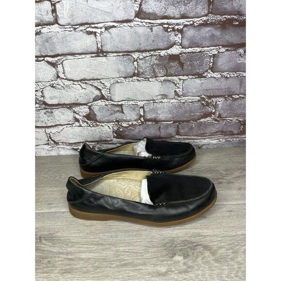 OluKai Kiele Black Leather Loafer Convertible Slip On Flats Shoes Women 9M US/39 - Picture 16 of 16